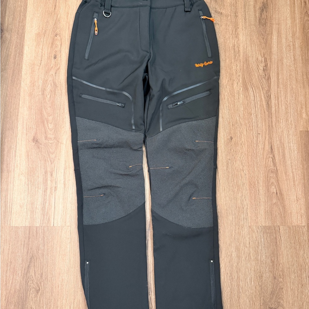 Amazon fleece lined reinforced soft shell fleece lines women pants